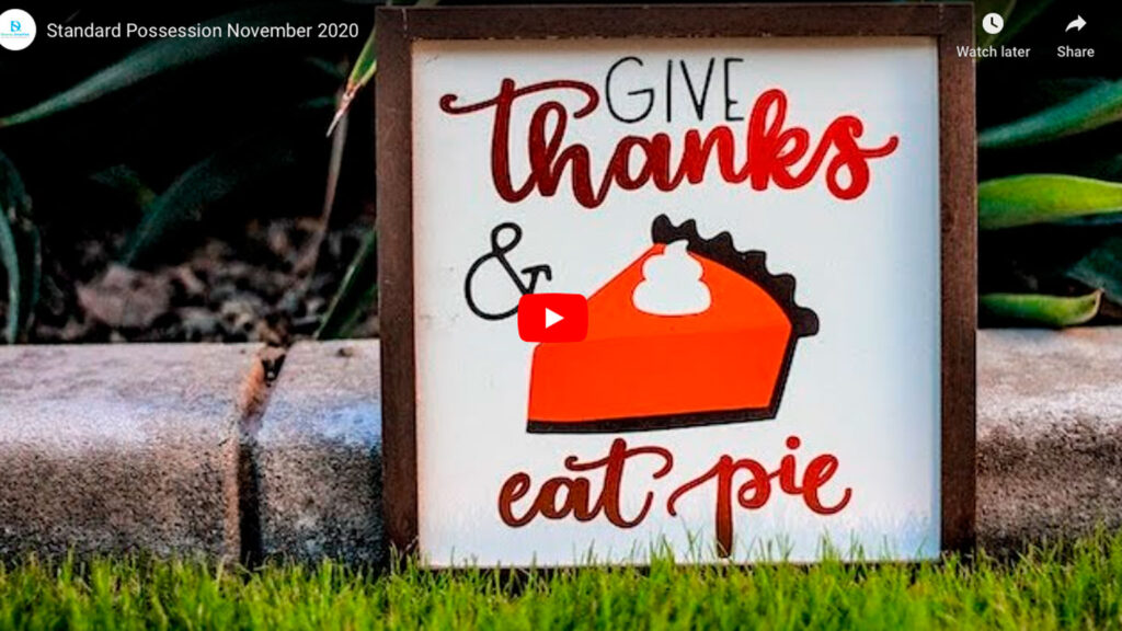 sign of a pumpkin pie