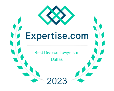 Expertise.com logo "best divorce lawyers in Dallas" for 2023