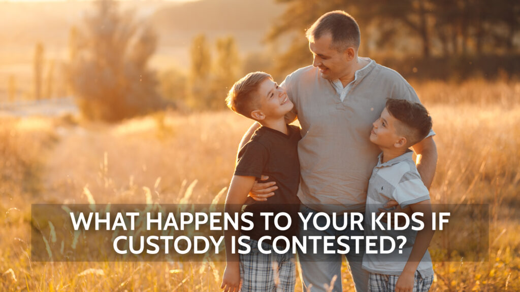 What happens if your spouse contests child custody in Texas?